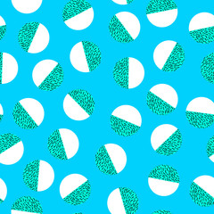 Poster - Geometric trendy 80s retro seamless pattern