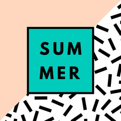 Aufkleber - Summer hipster boho background