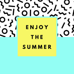 Aufkleber - Summer hipster boho background