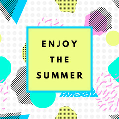 Aufkleber - Summer hipster boho background