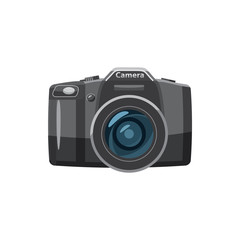 Poster - Photo camera icon, cartoon style