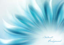 Abstract Background Wiht Blue Flower And Place For Your Text