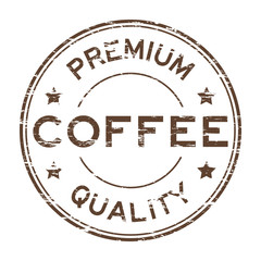 Wall Mural - Grunge coffee premium quality stamp