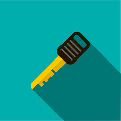 Poster - Car key icon in flat style