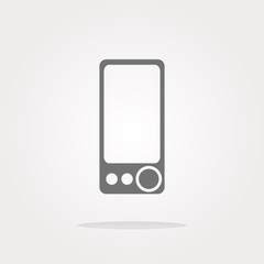 Poster - vector multimedia smartphone icon, button, graphic design element