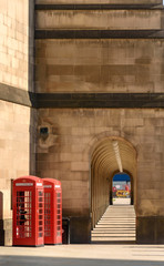 Wall Mural - Manchester phone Booths