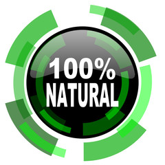 Poster - natural icon, green modern design isolated button, web and mobile app design illustration