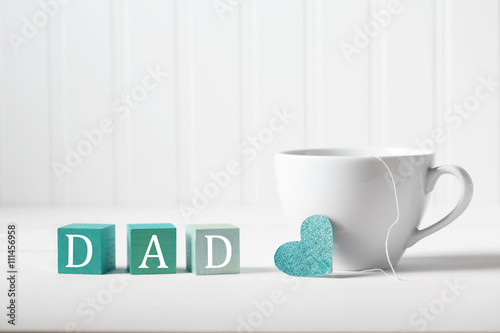 Fotografija  Father's Day message with coffee cup