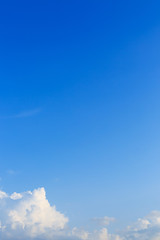 clear blue sky background