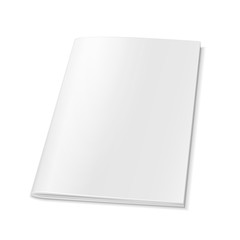 blank cover of magazine, book, booklet, brochure. illustration isolated on white background. mock up