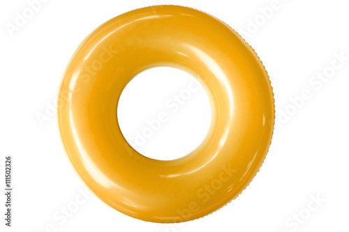 Fotografía Colorful swim ring isolated on white background.