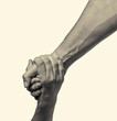 © svetazi - helping hand outstretched for salvation  on isolated toned background