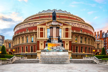 Royal Albert Hall, London, England, UK, With Sunset