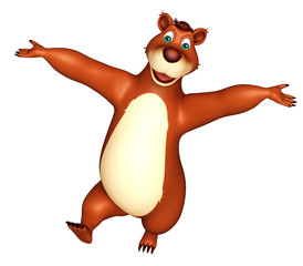 Poster - cute funny Bear cartoon character