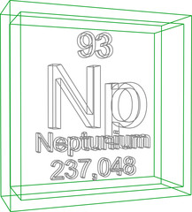 Wall Mural - Periodic Table of Elements - Neptunium