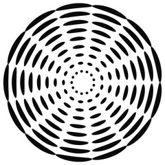 Poster - radial motif