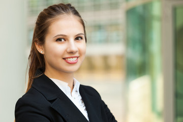 Sticker - Business woman portrait