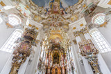 Interior of Pilgrimage Church Germany