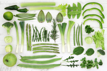 Wall Mural - Fresh Green Super Food