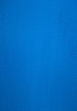 Fototapeta Łazienka - blue surface with water drops
