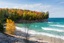 Lake Superior Chapel Beach In Autumn - Pictured Rocks National Lakeshore