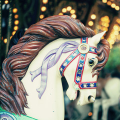 Canvas Print - Vintage carousel horse