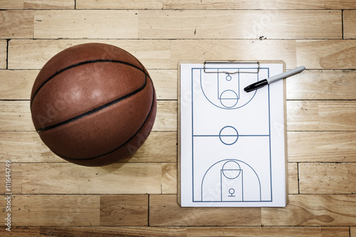 Fotografía Conceptos Estrategia Deporte Baloncesto Playbook Game Plan