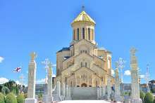 The Holy Trinity Cathedral Of Tbilisi Commonly Known As Sameba