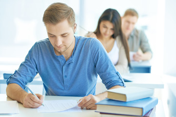 Poster - Student at lesson