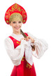 © stas_80 - beautiful smiling russian girl in folk costume