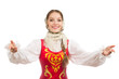 © stas_80 - beautiful smiling russian girl in folk costume
