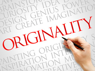 Poster - Originality word cloud, business concept