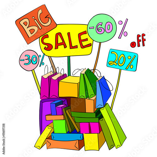 Big Sale Banner Design For Shop Online Store Discount Up To 60
