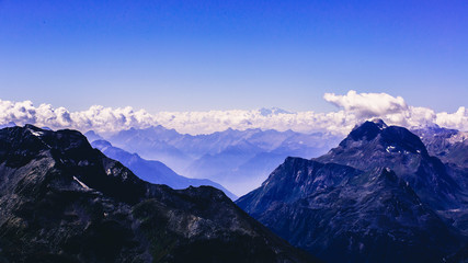  impressive mountain panorama swiss alps