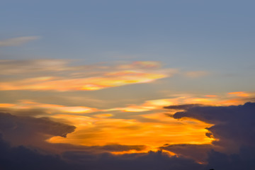 Aufkleber - Fantastic soft white clouds against blue sky