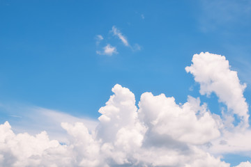Aufkleber - Fantastic soft white clouds against blue sky