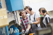 © Atelier 211 - young apprentice with professional metallurgist