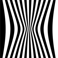 Fototapete - Asymmetric vertical lines with different distortions. Irregular