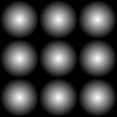 Aufkleber - Simple seamless pattern with fading circles. Monochrome backgrou