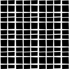 Fototapete - Irregular grid, mesh seamlessly repeatable monochrome pattern. A
