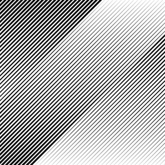 Fototapete - Oblique, diagonal lines edgy pattern, monochrome background.