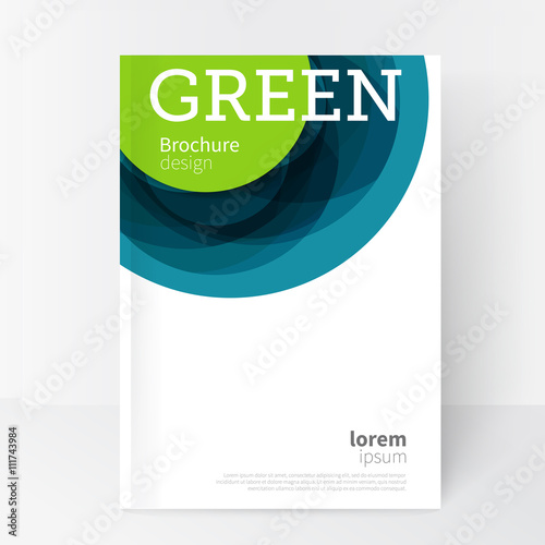 Foto White Business Brochure, Annual Report, Flyer, Leaflet Cover Template