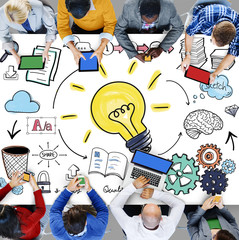 Sticker - Ideas Learning Strategy Plan Teamwork Concept