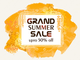 Poster - Grand Summer Sale Banner, Poster or Flyer.