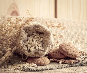 Sticker - Oat flakes, cookies and spikelets