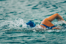 Triathlon. Swimming Stage, Female Competitor