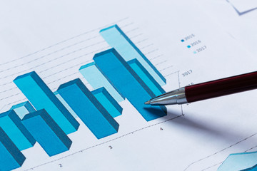 financial graph and chart