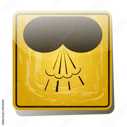 Fotografija Icon of man silhouette with flatulence