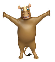 Poster - funny Rhino cartoon character