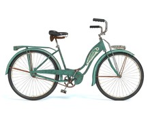 3d Illustration Of An Old Bicycle